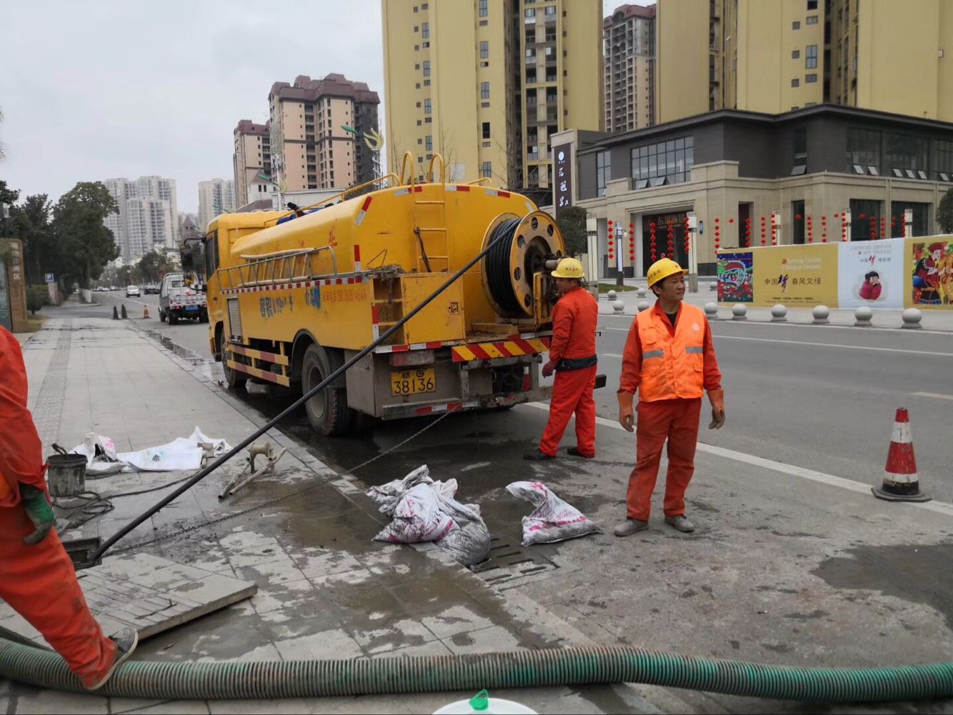 莱城排污管道清淤-管道清洗